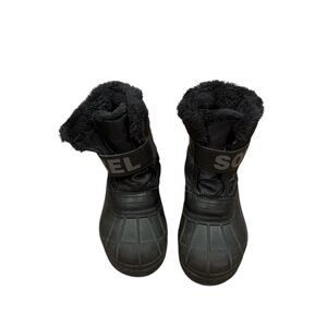 Sorel Black Kids Winter Boots
